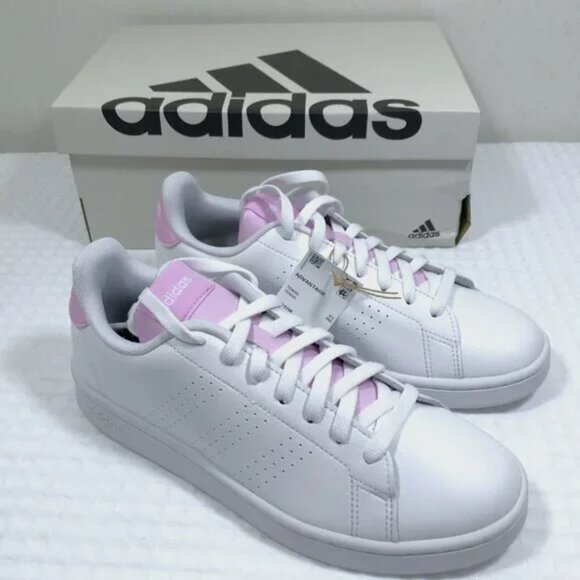 Lilac White Adidas Women 8 - Picture 4 of 8